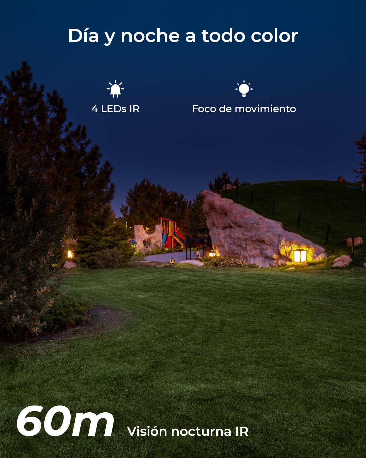 Reolink 5MP PTZ Camara Vigilancia WiFi Exterior con Zoom Óptico 5X, Seguimiento Automático, Visión Nocturna en Color 60m, WiFi de 2,4/5GHz, Detección de Personas/Vehículos, Impermeable, RLC-523WA