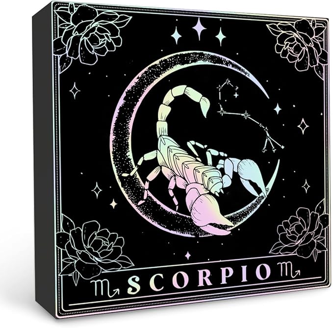Scorpio Gifts For Women, Zodiac Gifts For Women, Scorpio Gifts, Wooden Box Sign with Scorpio Signs, Astrology Gifts For Women Friend Bestie, Birthday Zodiac Gifts, Horoscope Spiritual Gifts