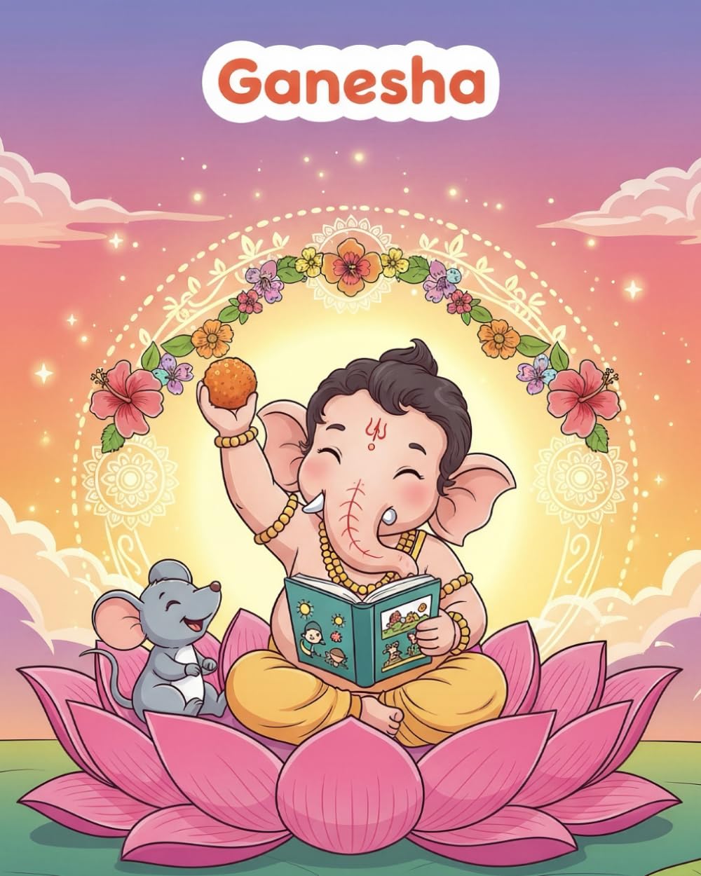 Little Ganesha's birth and wisdom: Stories of Courage, Kindness and Wisdom of Ganesh for Ages 3-6