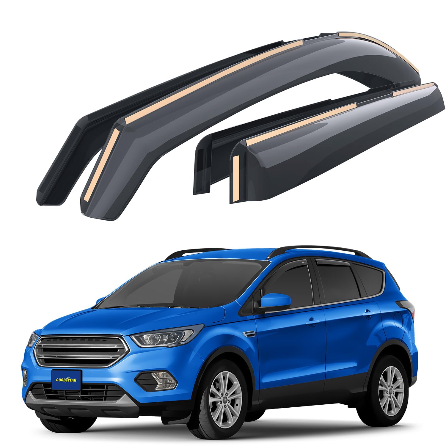 Goodyear Windabweiser für/kompatible mit Ford Kuga II 12-19 - Kanal 4 St.