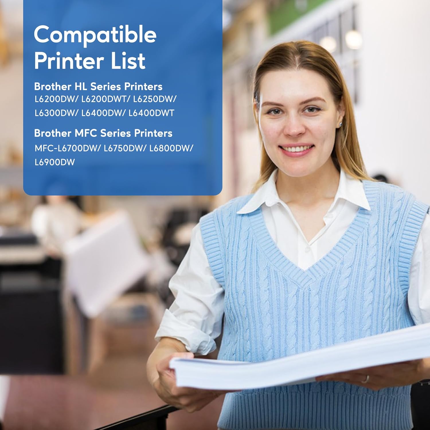 TN880 Toner Cartridge Compatible for Brother TN 880 TN850 TN820 Page Yield Up to 24,000 Pages for MFC-L6900DW HL-L6200DW MFC-L6700DW MFC-L6800DW HL-L6300DW (2 Black)