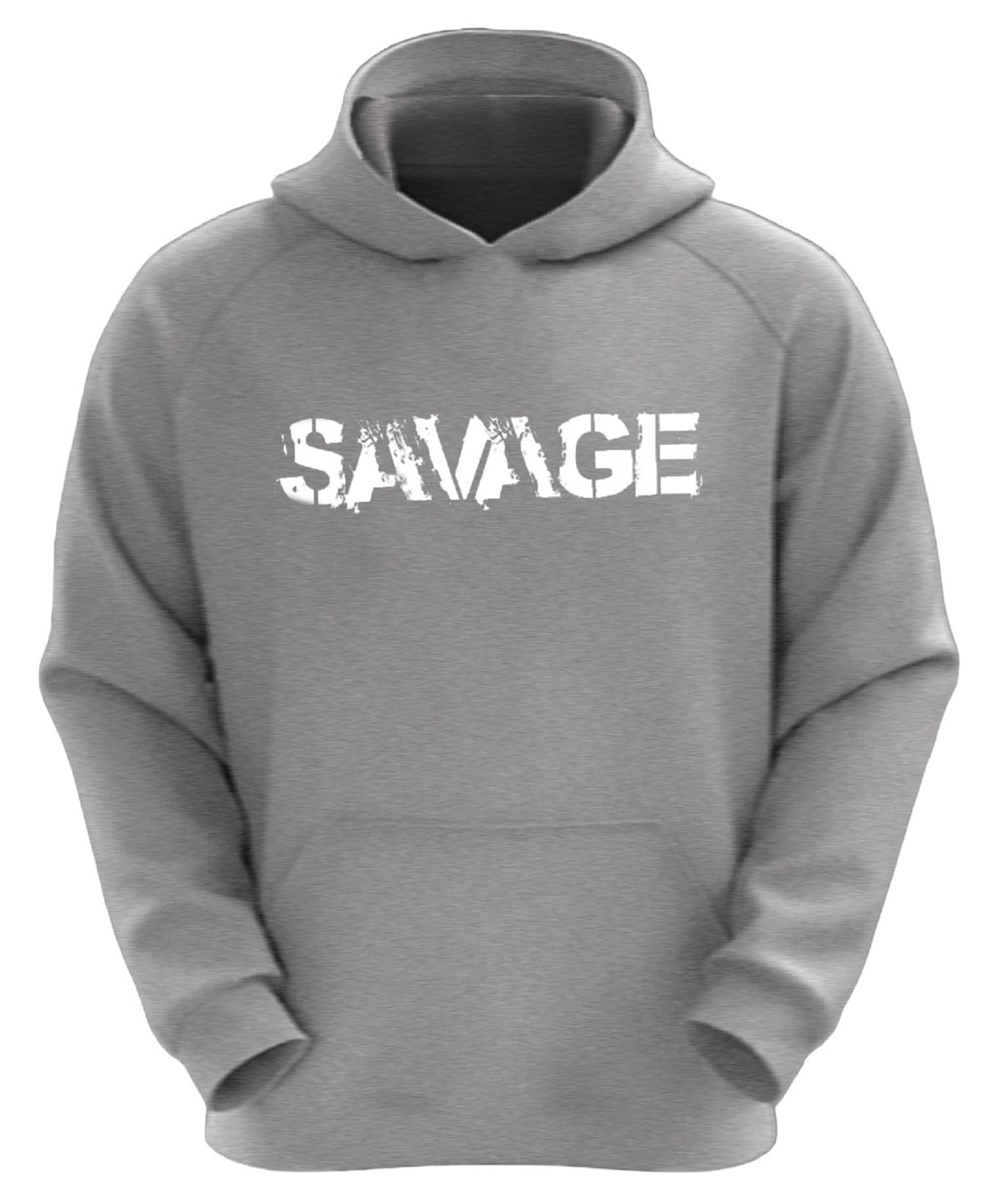 Regular Fit Men's Loopknit Printed Hooded Full Sleeve Warm Sweatshirt