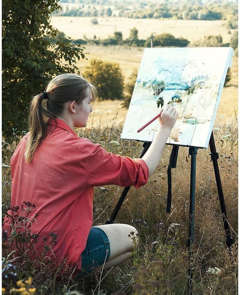 COLOUR BLOCK 73pc Deluxe Wooden Art Set I Color Pencil, Acrylic Paints, Watercolor Cakes, Oil Pastel, Paint Brush, Palettes I Portable Art Supplies for Kids, Teens, Adults, Beginner to Artist