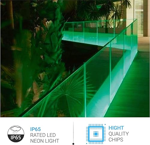 Miniatura 8 de LEDMyplace - Cuerda de luz LED flexible de 440 W, 165 pies, 200 lúmenes, CRI80, ángulo de haz de 120, certificación ETL, IP65, tira de iluminación