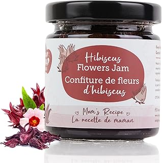 Chap Chap Snacks Hibiscus Flowers Jam – Gluten-Free, Dairy-Free, No Preservatives – Tangy Citrus & Spices Infused with Natural Hibiscus Sweetness – Perfect for Spreads, and Cheese Pairings - Pack of 1