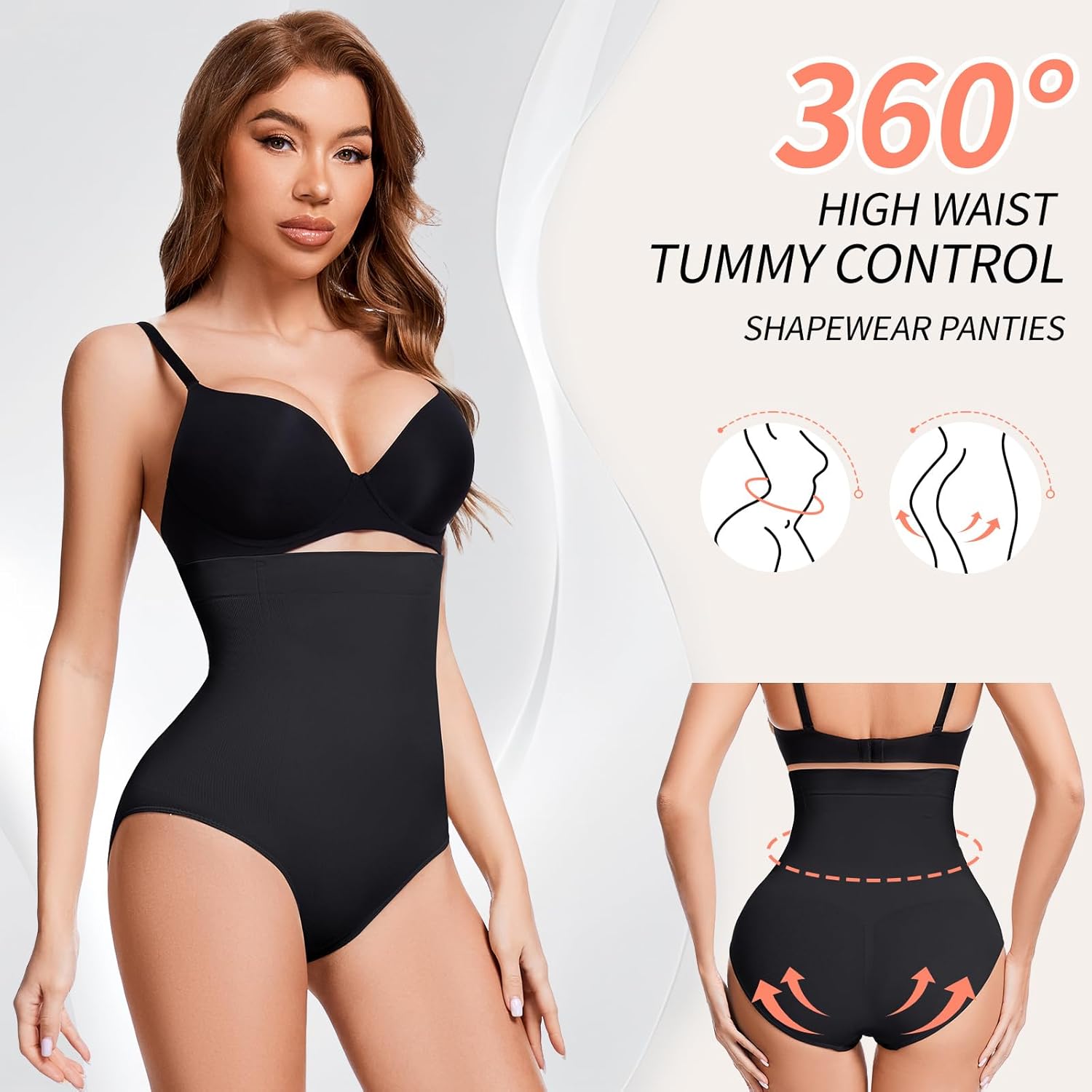 Tummy Control Shapewear Panties for Women High Waisted Shapewear Underwear Panty Girdle Seamless Body Shaper Briefs - Image 2