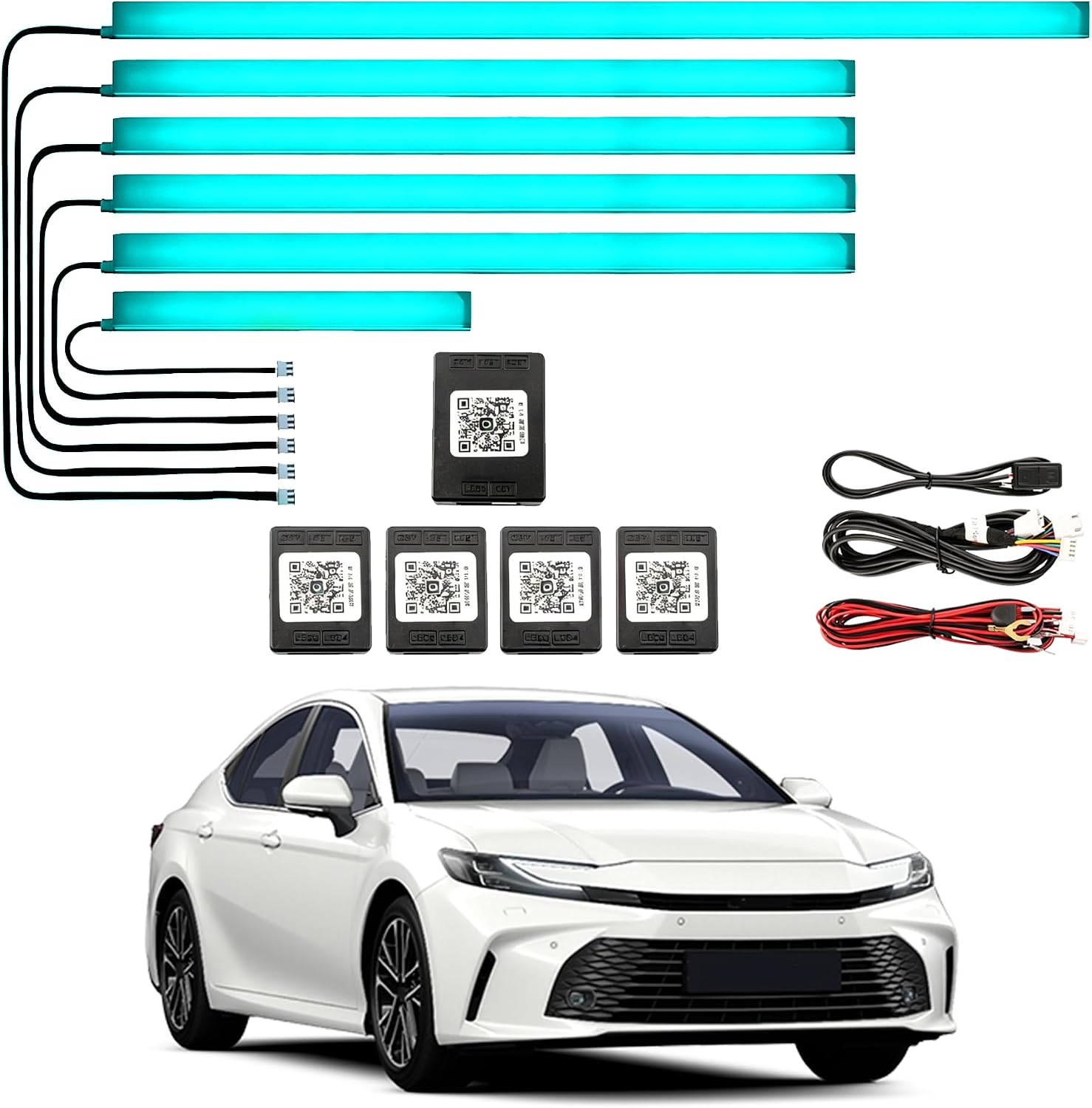 Interior Car LED Lights RGB 6 in1,for Toyota Camry XV80 2025,2026