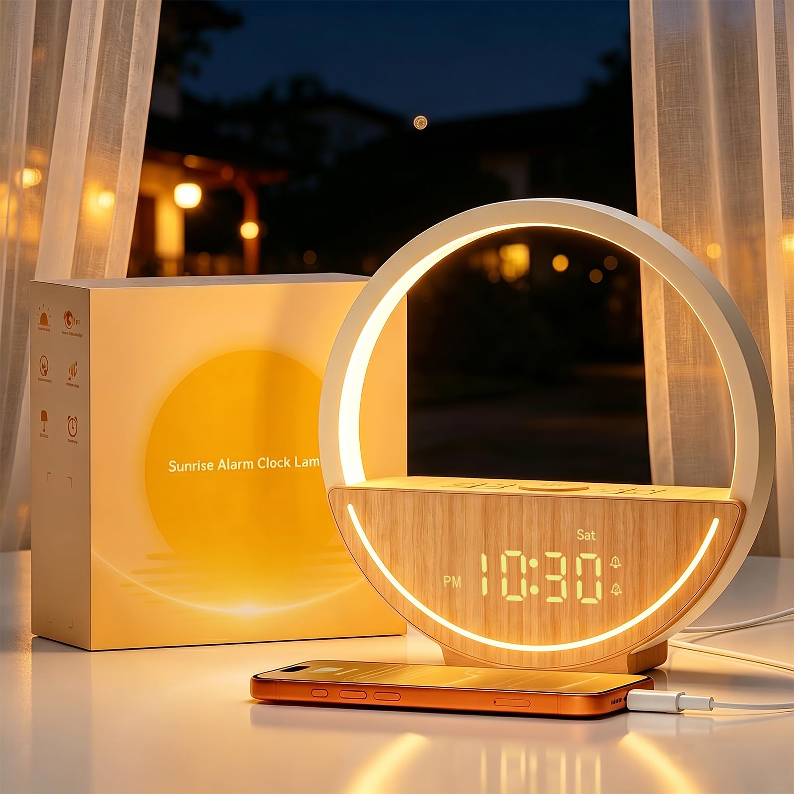 Amazon.com: Vivilumens Sunrise Alarm Clock White Noise Sound