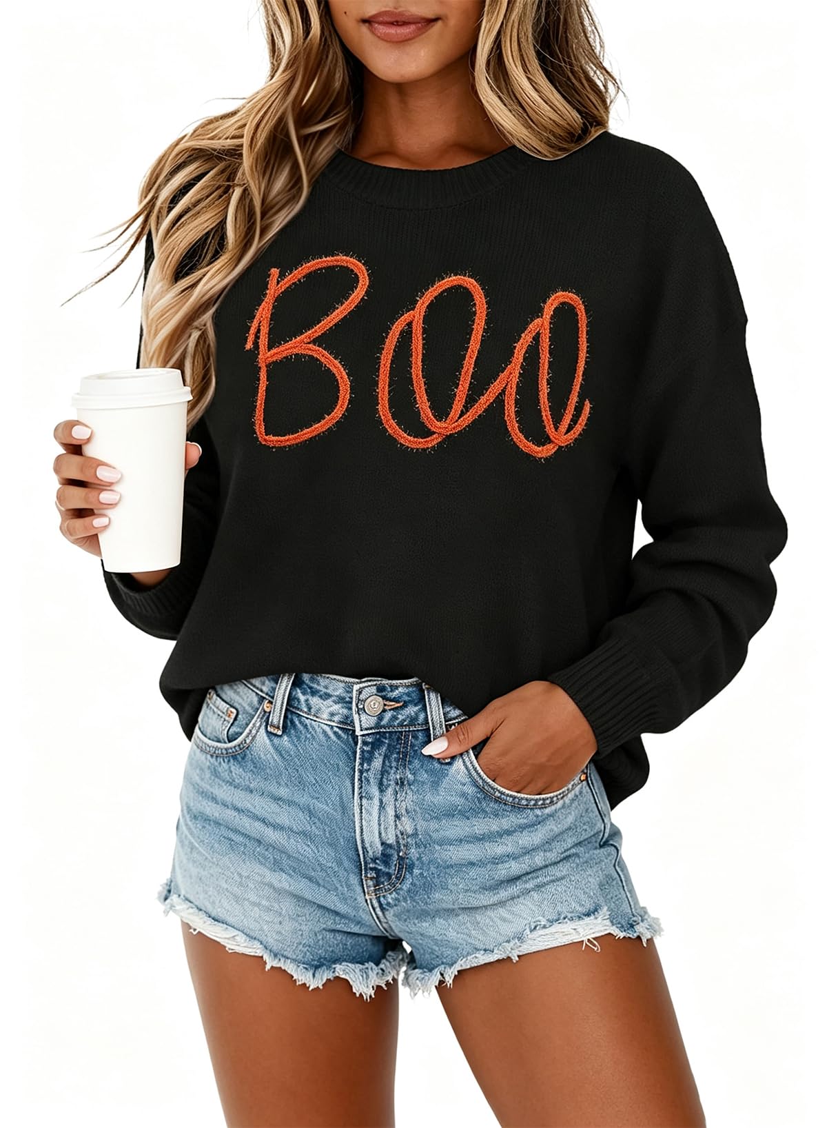 MARZXIN Women Sweater Merry Christmas Pullover Halloween Sweatshirts Tops