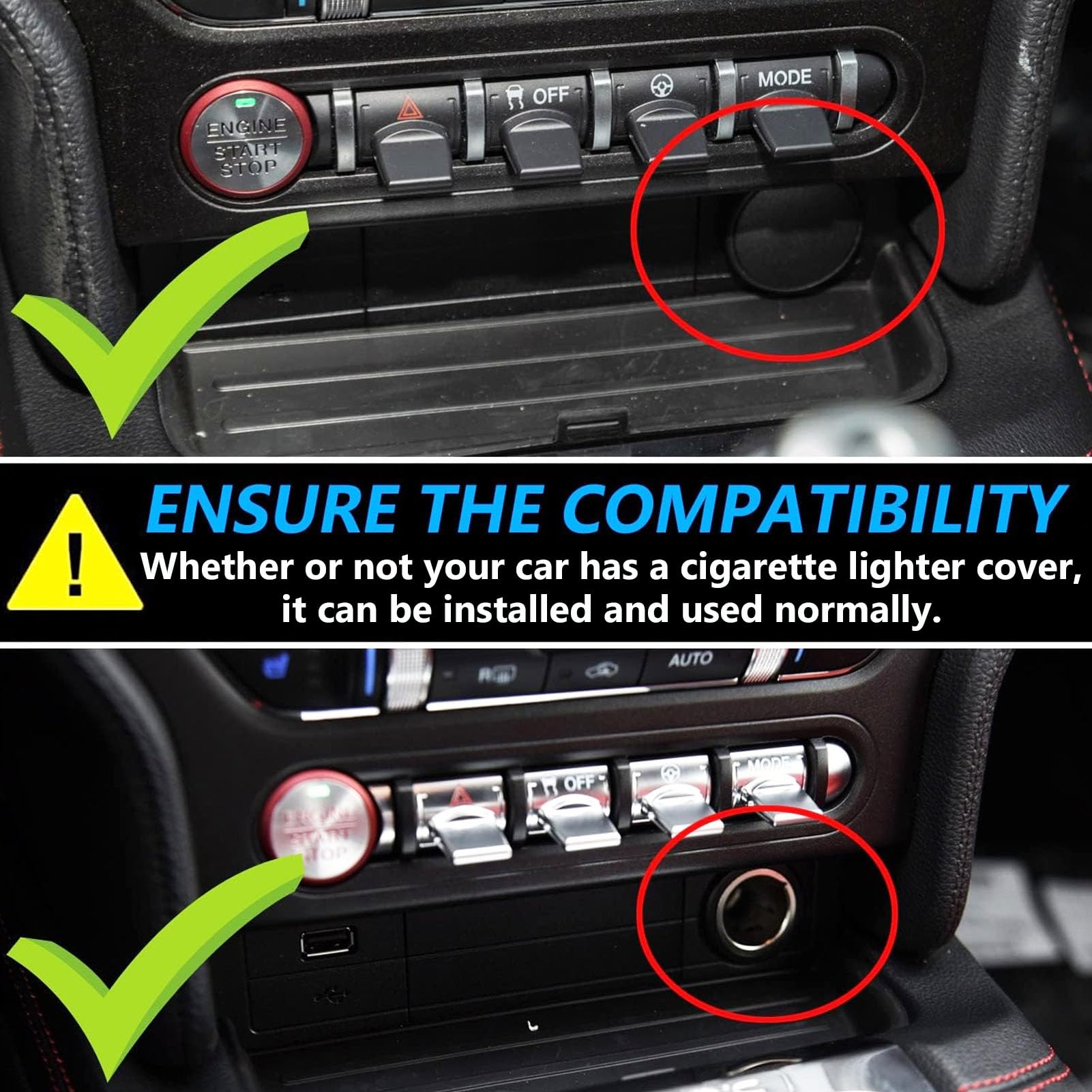 2015 mustang cigarette lighter Amazon.com: GQQSXZNTD Wireless Car Charger for Ford Mustang 2015 2016 2017  2018 2019 2020 2021 2022 2023, New Upgrades Interior, 15W Fast Phone  Charging Pad with 27W USB & Type-C Port for