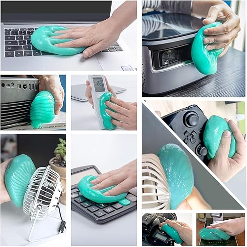 Miniatura 5 de ASFSKY Gel de limpieza para limpiador de polvo de automóvil, limo interior de automóvil para detallar masilla para polvo y suciedad en las esquinas,