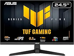 ASUS TUF Gaming VG259Q5A 62.2 cm Full HD 1920 x 1080 200Hz, IPS rápido, ELMB, GTG de 0,3 ms (min.), alto-falante estéreo, monitor de jogos DisplayWidget Center