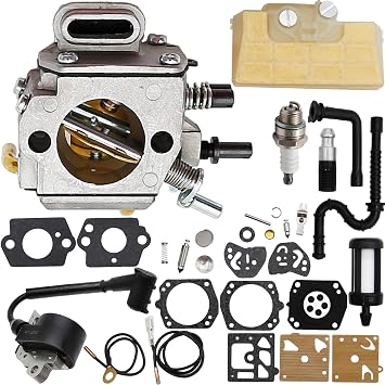 SYOWADA MS290 Carburetor Kit Replacement for Stihl MS390 029 039 MS310 Chainsaw Replace 1128 120 0625 with Ignition Coil