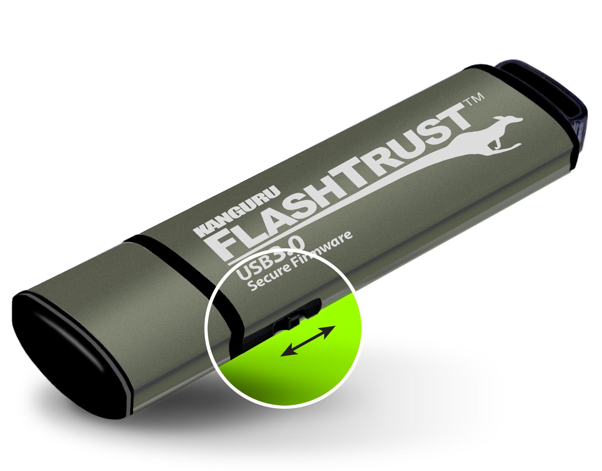 Kanguru - Memoria USB 3.0 de 32 GB, Color Negro
