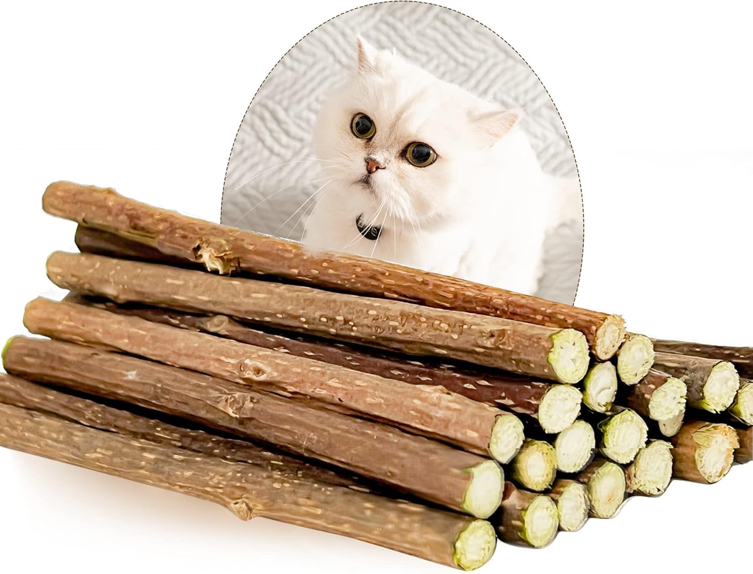 Rocendlor 12PCS Silvervine Sticks Catnip Sticks Toys