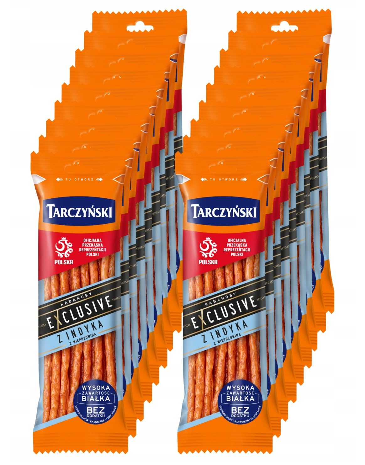 Tarczynski Puten Kabanossi 18x 90g - Cabanossi Wurst mit Schweinefleisch