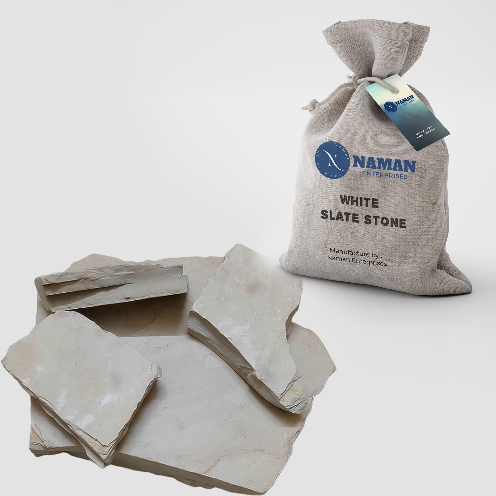 NAMAN ENTERPRISES slate pencil white slate stone box