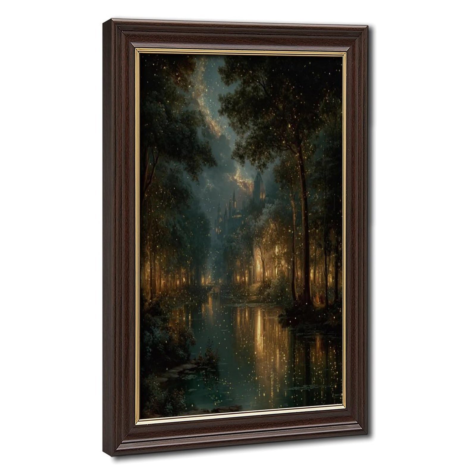 Bareronor Fairy Tale Castle Canvas Poster for Home Decor Gift