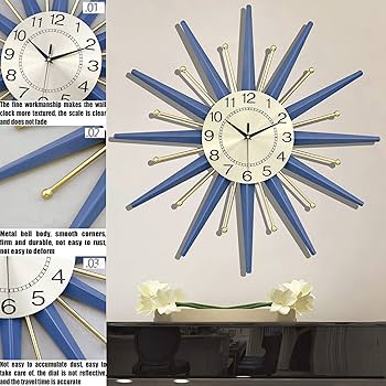 Amazon.co.jp: 壁掛け時計 リビングルーム 装飾 ミッドセンチュリー