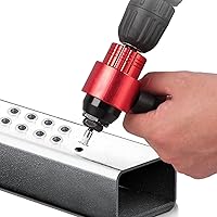 Vista 2 de Zooke Adaptador de pistola de remache eléctrico, herramienta de tuerca de remache inalámbrica con 5 cabezales de remache y llave de mango, kit