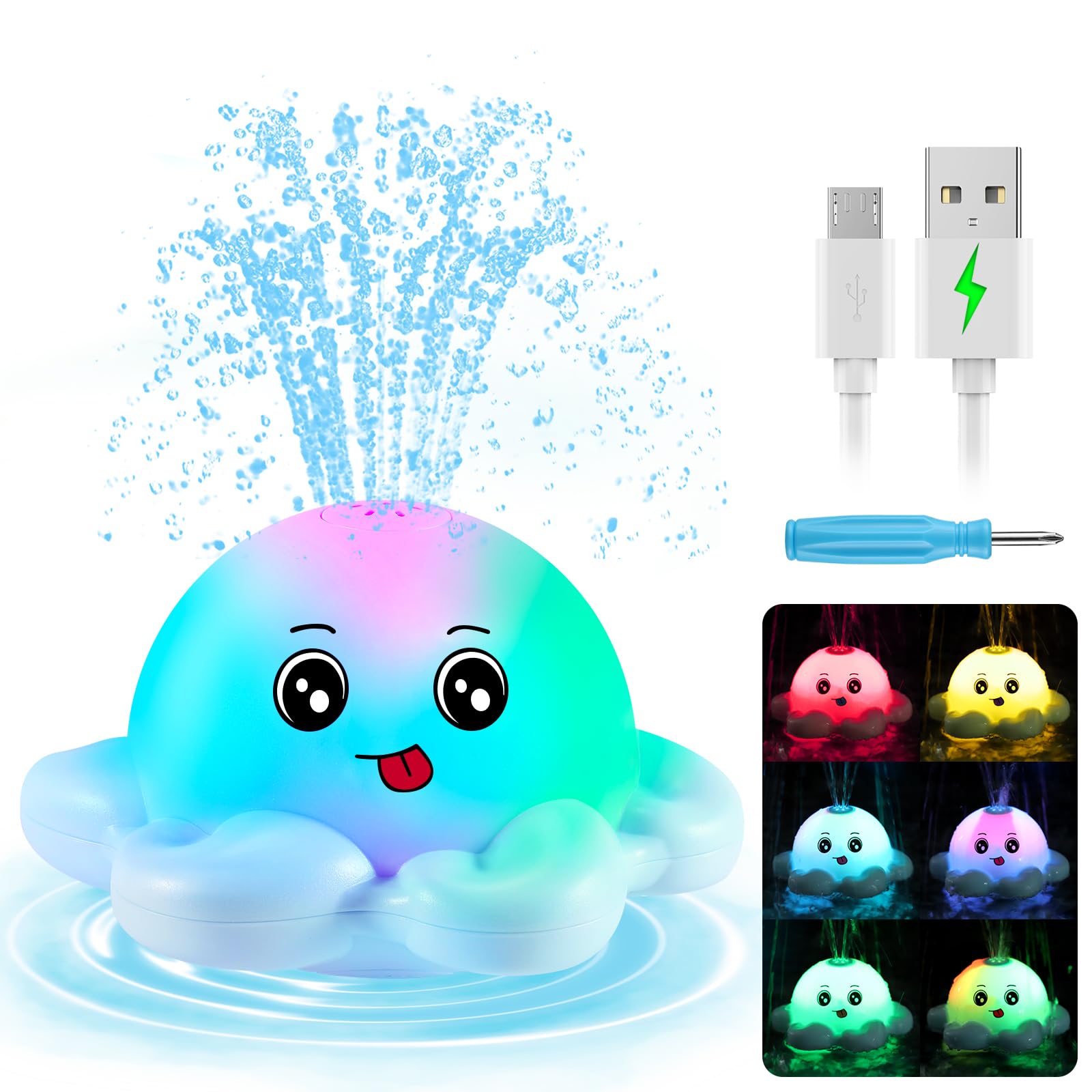 Amazon.com: Gigilli Octopus Bath Toys, Valentines Gifts Bath Toys for ...