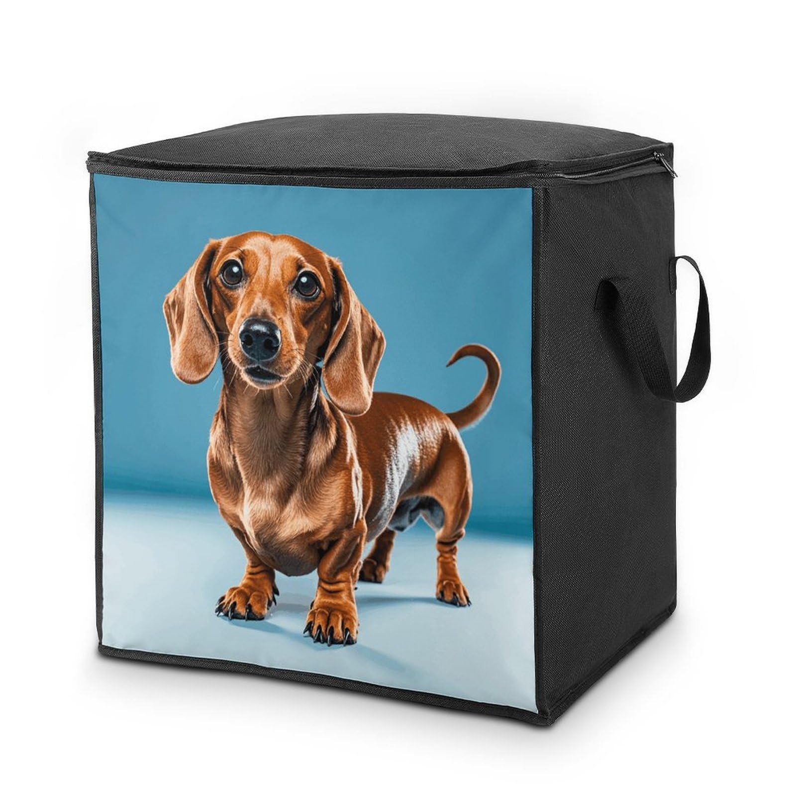 Sac de rangement couette chien Teckel Weiner grand format pour vêtements et placards