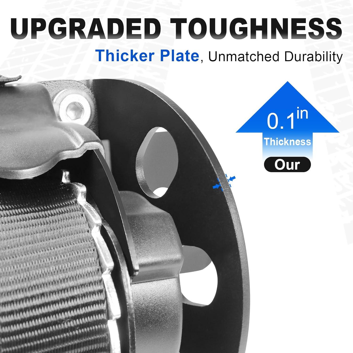 NeaLia Retractable Ratchet Straps for 2022-2025 Ford Maverick, Auto Retracting Strap for Truck Bed, Heavy Duty Securing Tie Down Strap System with Boxlink Plate Mounted Bracket Cleat Bolt on