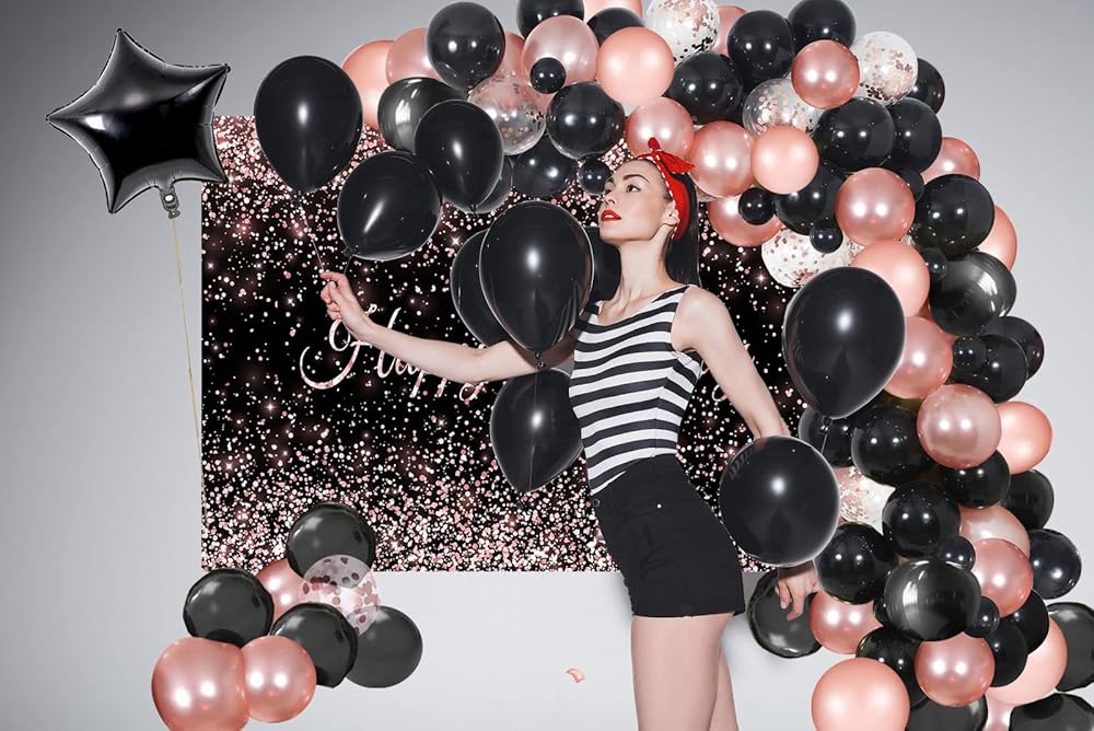 Decoraciones Grandes De Fiesta De Cumpleaños 60 Para Hombres, Decoración Vintage De 60 Cumpleaños Negro Dorado Para Fiesta De Cumpleaños 60, | Compra Online En Yaxa