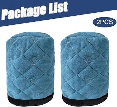 2PCS Thicken Pilates Reformer Shoulder Block Covers, 7.5x4x4 Shoulder Rest Covers with Hook and Loop Straps, Loop Fastener for Comfort, Compatible with Most Reformers