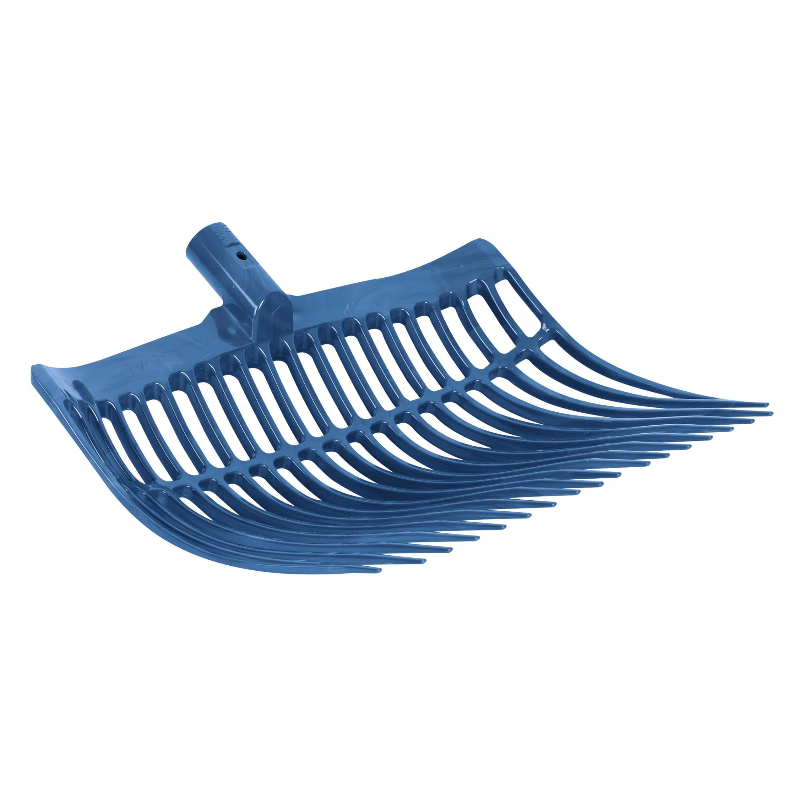 horizont Forchetta per Letame/trucioli Originale, Estremamente Stabile, Larghezza Circa 40 cm, Senza Manico, Blu