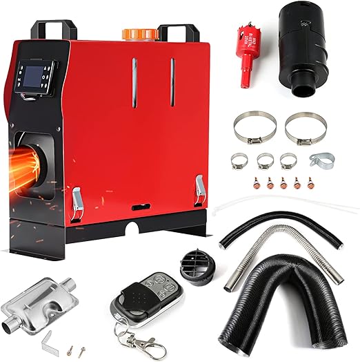 GEARZAAR Diesel Heater with Muffle Silencer, 8KW 12V/ 24V Parking