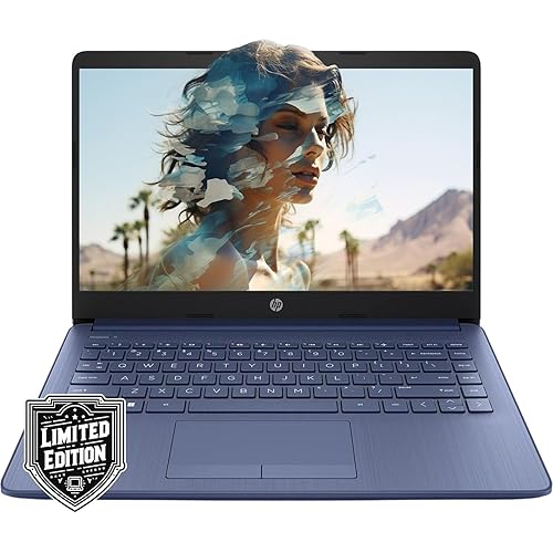HP 14" HD Laptop | Back to School Limited Edition with 1 Year Microsoft 365 | Intel Quad-Core Processor | 32GB RAM | 576GB Storage | Long Battery Life | Royal Blue | w/WOWPC Bundle | Windows 11