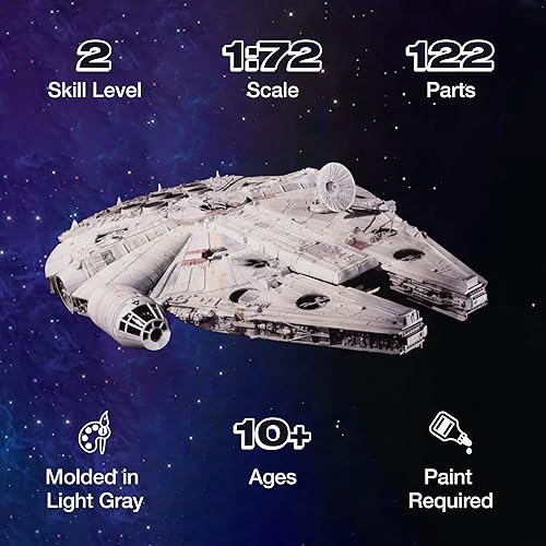 Miniatura 2 de MPC Star Wars: A New Hope Millennium Falcon 1:72 Kit de modelo a escala 1:72