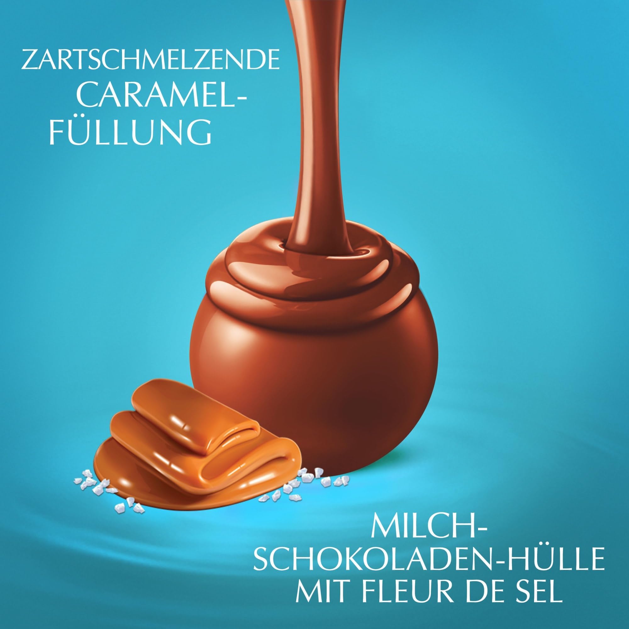 Lindt Schokolade | LINDOR Salted Caramel | 1kg Beutel | 80 Kugeln aus feiner Milch-Schokolade mit zartschmelzender Salz-Karamell-Füllung | Premiumschokolade für Genussmomente & Geschenke