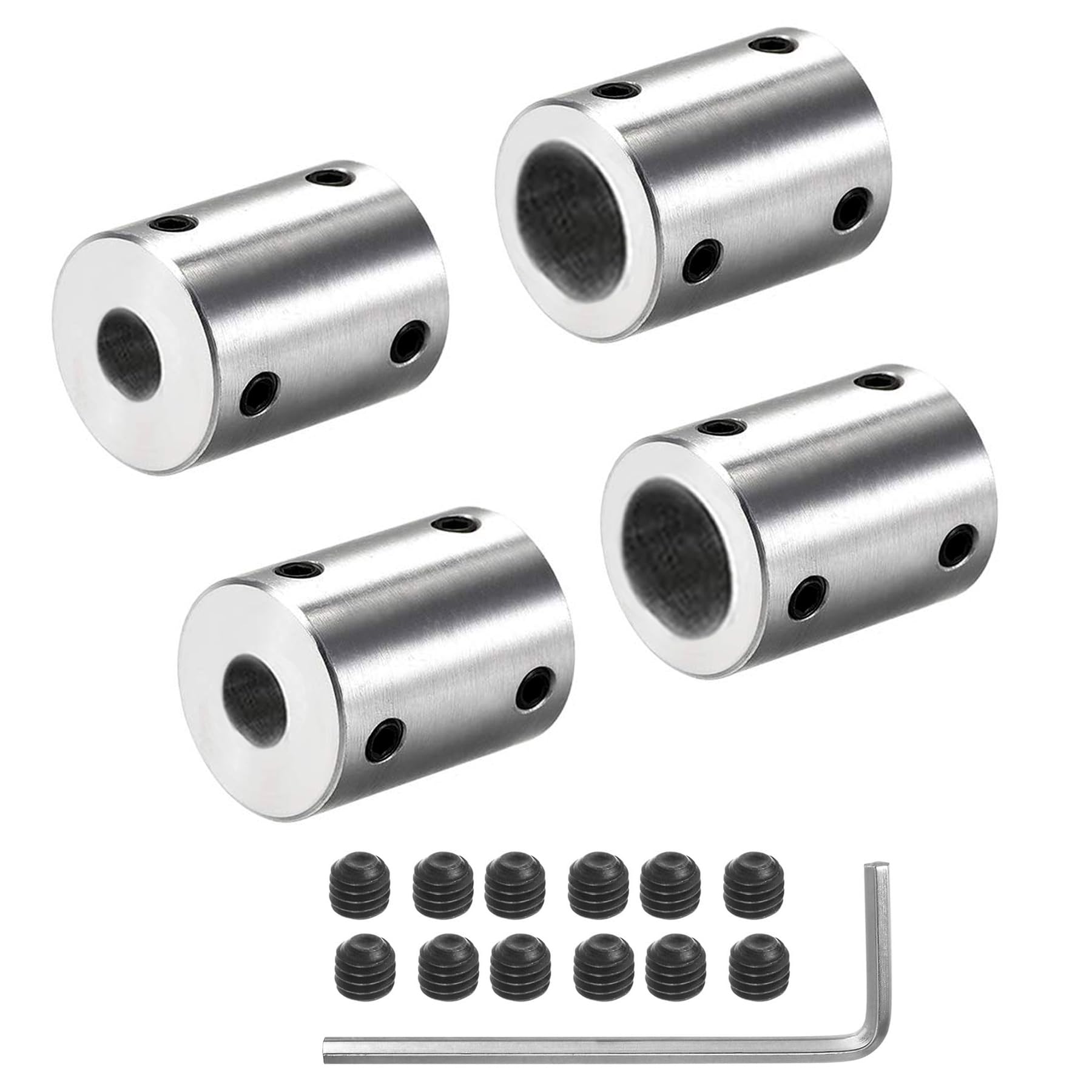 Photo 1 of 4Pcs 8mm to 12mm Rigid Motor Shaft Coupling Coupler Sleeve Coupling Adapter for 3D Printers RC Motor Accessories