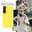 YATWIN Silicone Back Case for Samsung Galaxy S22 Plus, Soft-Touch Phone Back Cover for Samsung Galaxy S22 Plus - Yellow gallery image
