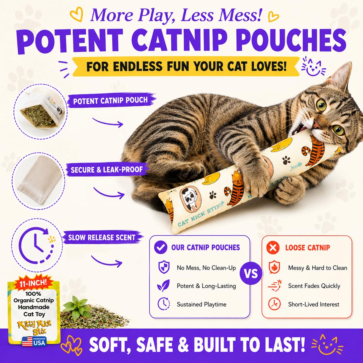 SEGMINISMART Cat Snacks Candy,Katzenminze Wandball,Cat Treats Zuckerball,4 in 1 Katzenminze Ball für Katzen Set