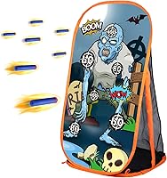 Vista 1 de Quanquer Pistola de espuma de juguete, objetivo de práctica de disparo, compatible con pistolas de juguete Nerf, juego de disparos de zombies