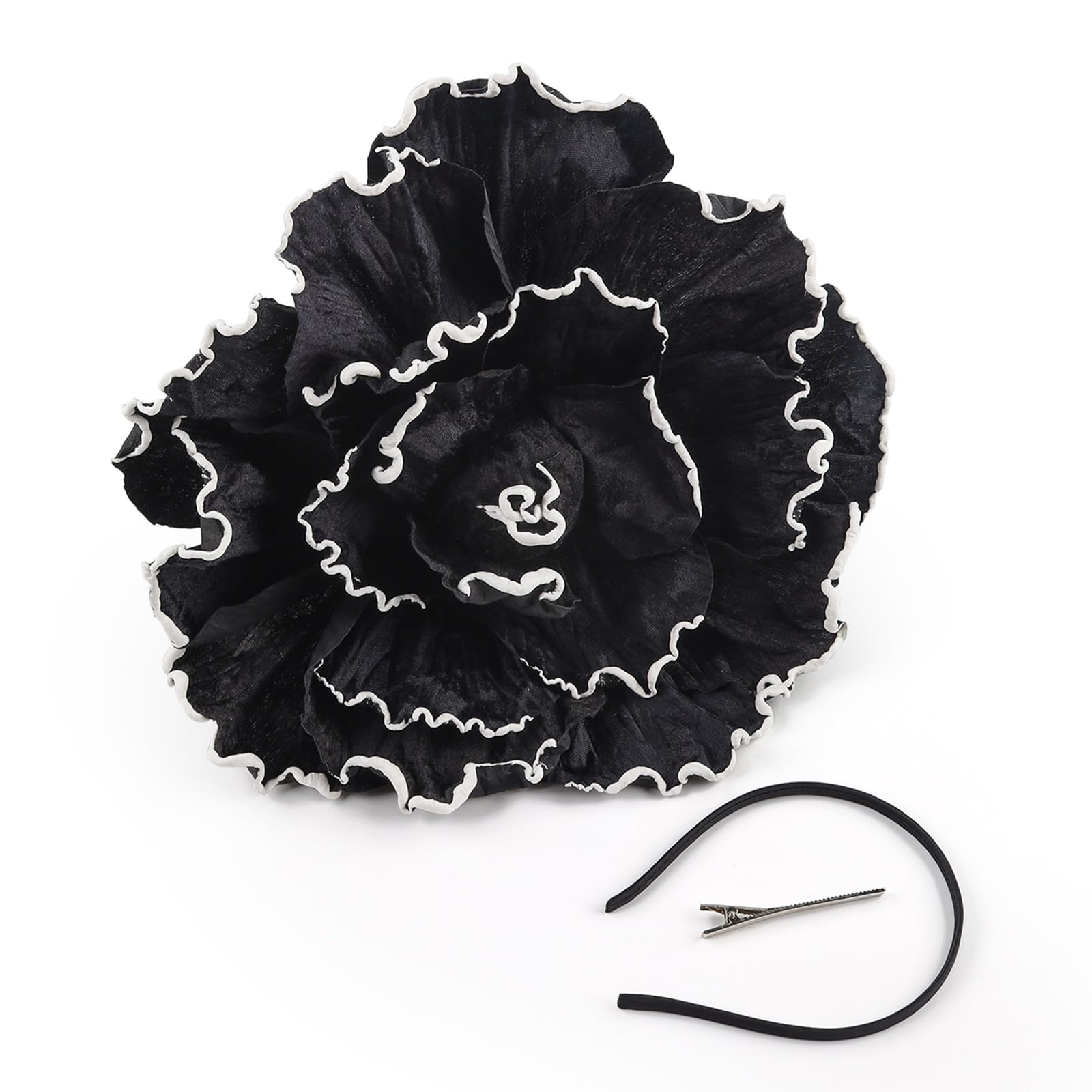 MICFENY Oversized Flower Floral Headpiece Formal Occasion Social Gatherings Lightweight Design