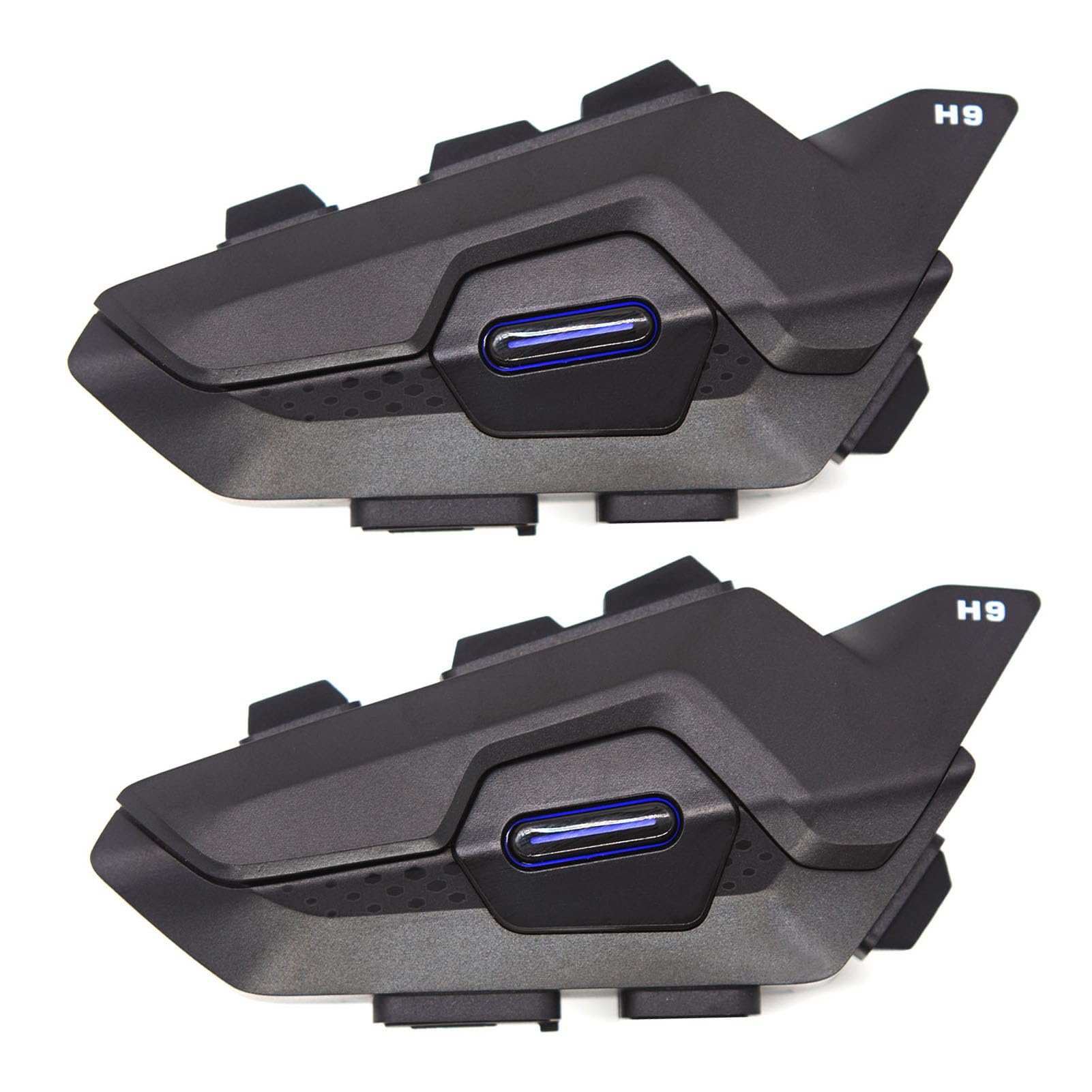 FLEXMAN Motorcycle Helmet Intercom, Zakres 1000M BT5.1 Water Proof 2 Osobowy Pełny Dupleks Telefon Telefoniczny Hands Interki Z Muzyką Radio, Systemy Komunikacji Motocyklowej (FlexMand3X-V12076B-2)