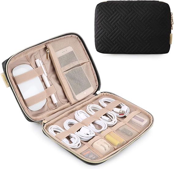 BAGSMART Electronics Organizer Travel Case, Cord Organizer