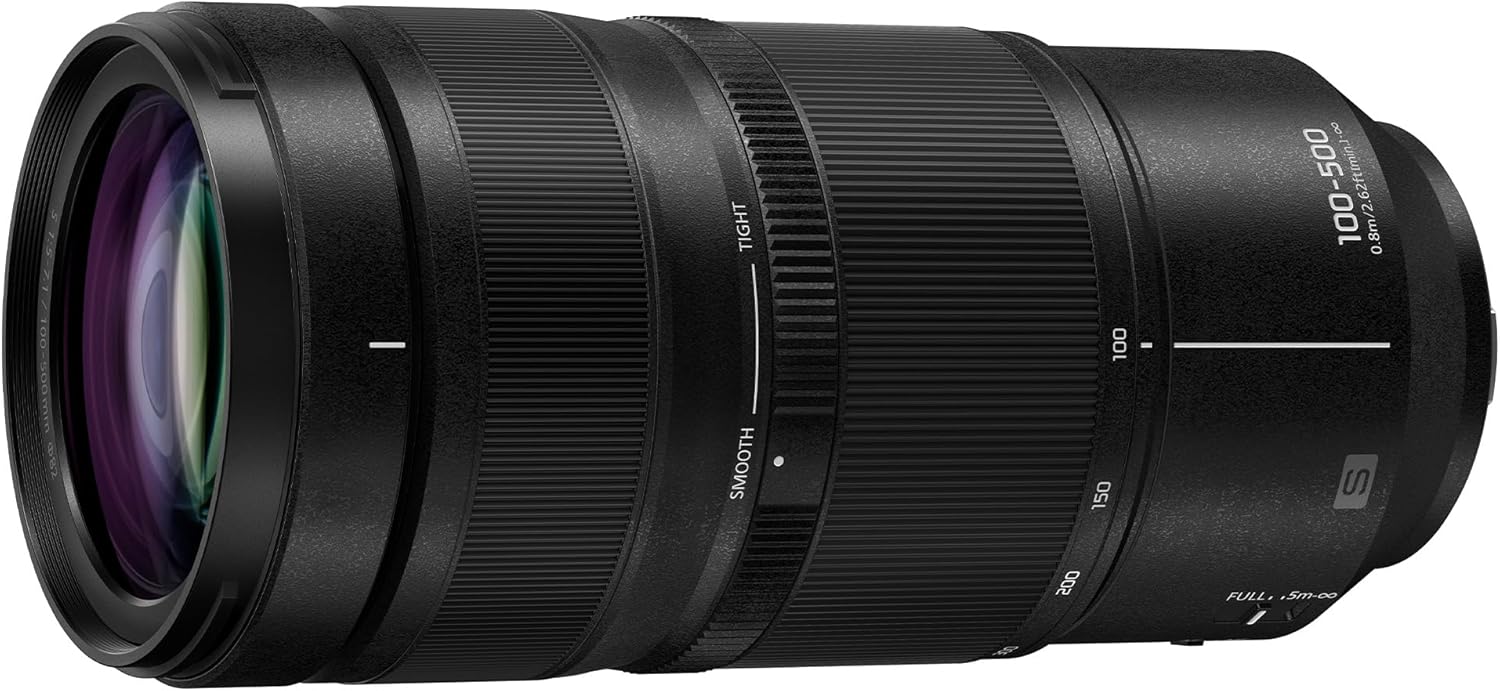 Panasonic LUMIX S Series 100-500mm F5-F7.1 Ultra Telephoto L-Mount Lens - S-R100500
