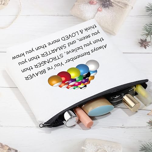 Miniatura 4 de CMNIM Regalos de billar, bolsa de maquillaje para cosméticos, regalo para jugadores de piscina, amantes del billar, regalos para mesa de billar,