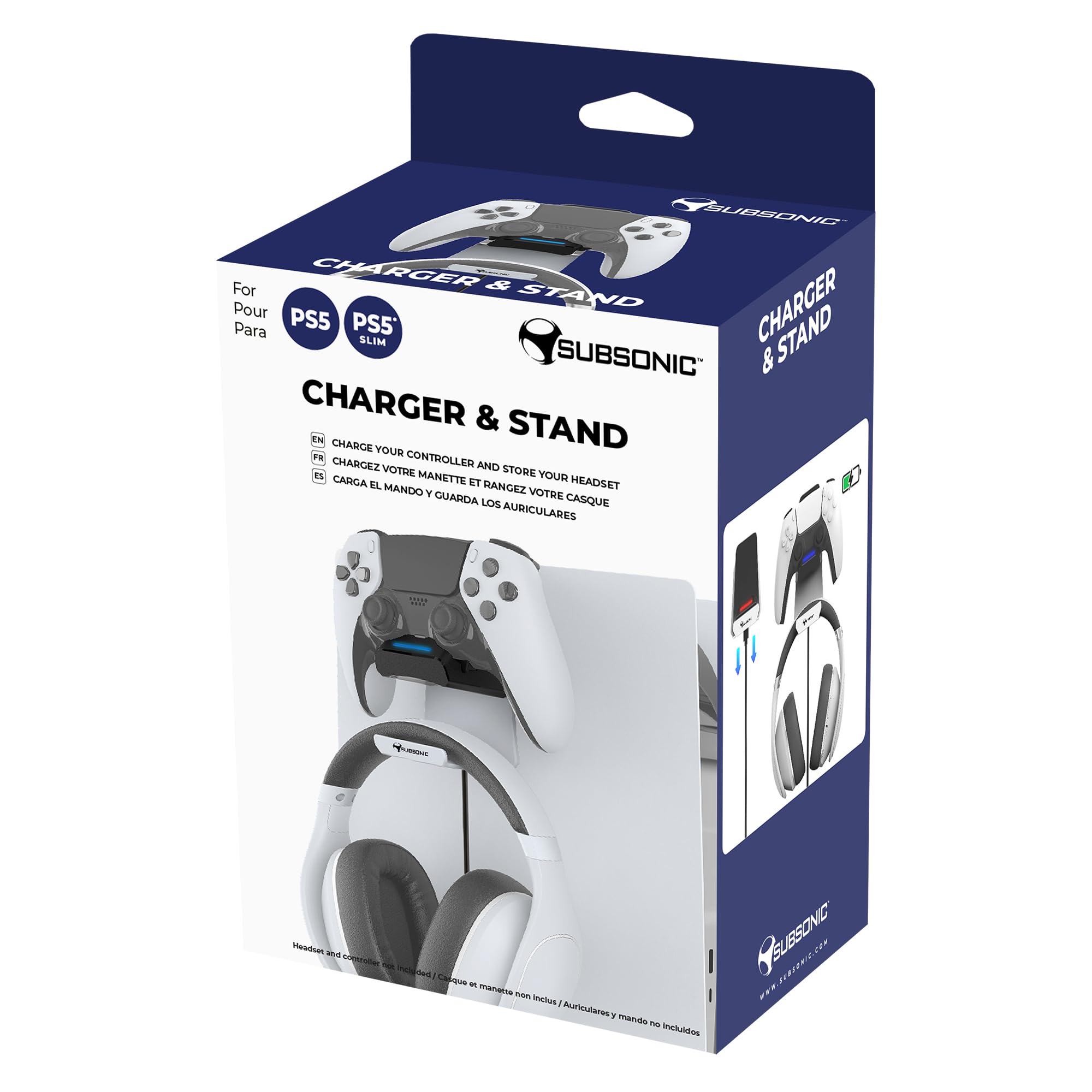 Subsonic - Chargeur PS5 et stand casque gaming