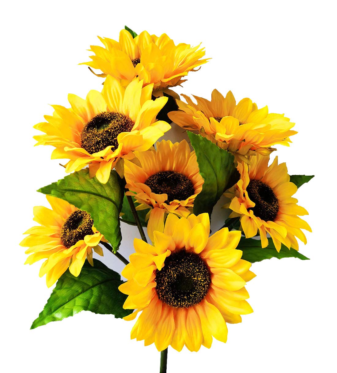 Suandsu Artificial Sunflowers 1 Bouquet Fake Silk Flowers for Home Office Party Decor 7 Heads 20.8 High (B081YCTDPH) Amazon Price History, Amazon Price Tracker