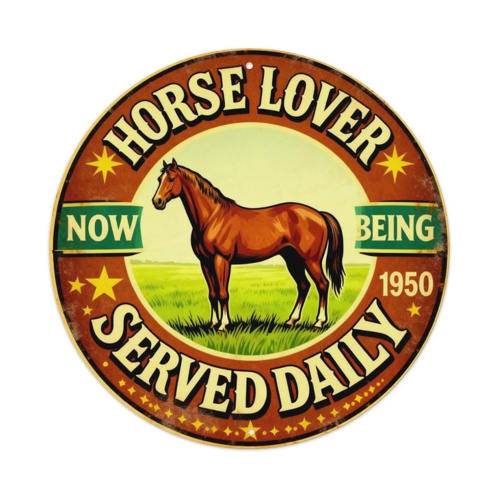 Horse Lover Ranch Sign Metal Tin Sign Plaque