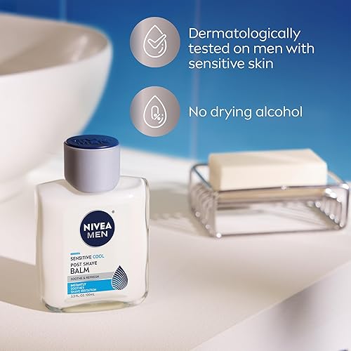 Miniatura 7 de Nivea Men NIVEA HOMBRES SENSIBLE SENSIBLE POSTE DE AFILA BALM: Calma y enfría la piel después del afeitado - 3.3 FL. onz. Botella (paquete de 3)