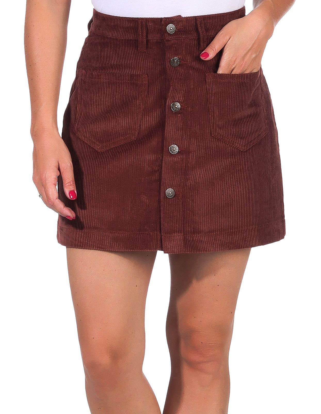 Women's Onlamazing Hw Corduroy Skirt Pnt Noos Skirt