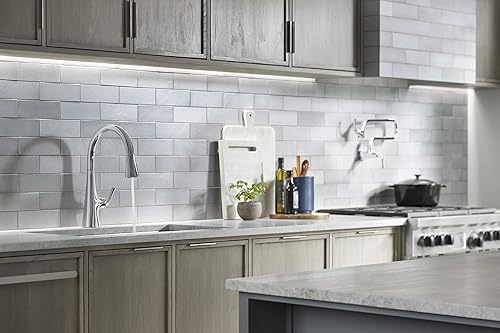 Miniatura 8 de Kohler Graze - Grifo de cocina extraíble, grifo de fregadero de cocina con rociador extraíble, cromo pulido, K-22062-CP