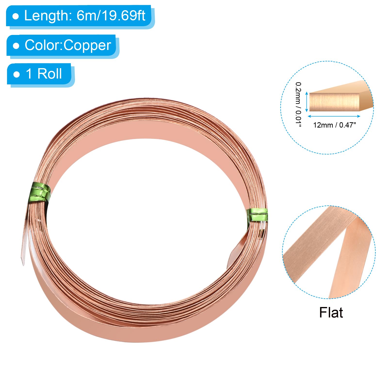 PATIKIL Flat Copper Wire - Image 2